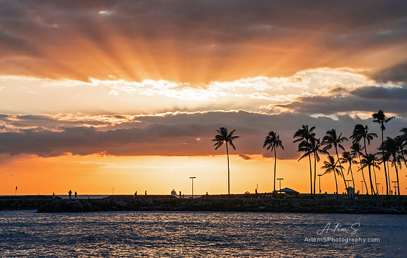 Magic Island, Sunset
