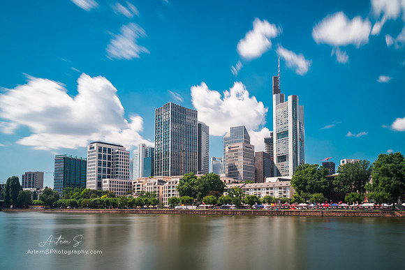 Frankfurt City Downtown Skyline