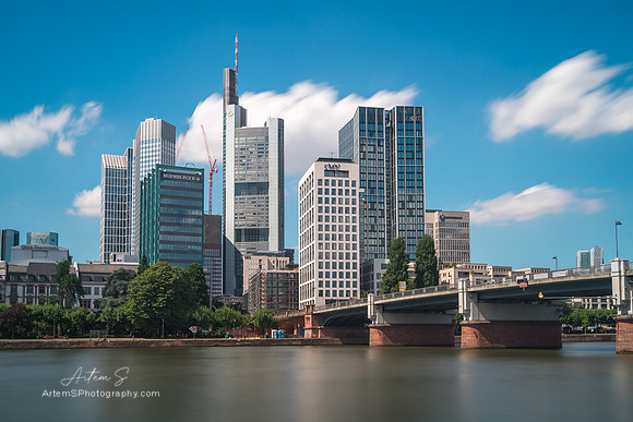 Frankfurt City Downtown Skyline
