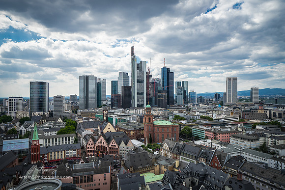 Frankfurt City Downtown Skyline